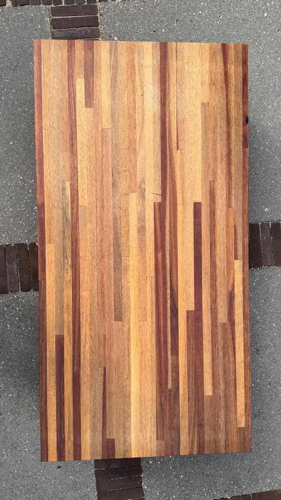 Tavolino da caffè in legno massello + base in acciaio inox – Tavolini da caffè, Wood (photo 3 of 5)