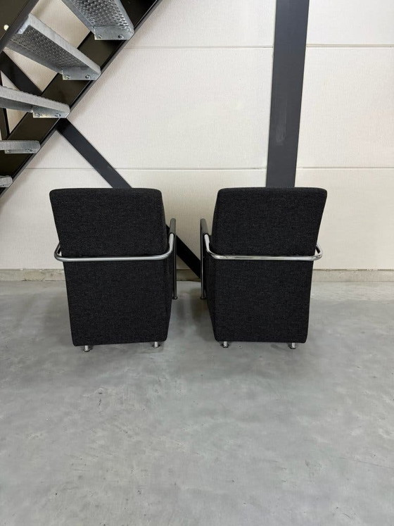 Gelderland 6420 – set of 2 - as new – Armchairs, Leather, Textile (photo 6 of 10)