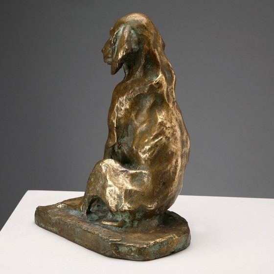 Image 1 of Bronze Dog by Paolo Petrovitch Troubetzkoy