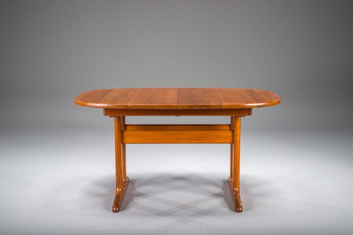 Table moderne danoise extensible en teck de Glostrup, années 1960
