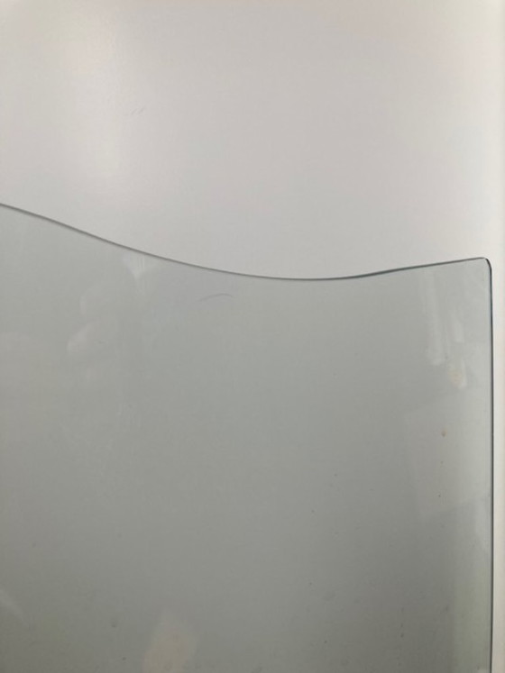 Image 1 of Gebogener Glasfunkenschutzschirm Pierre Frey