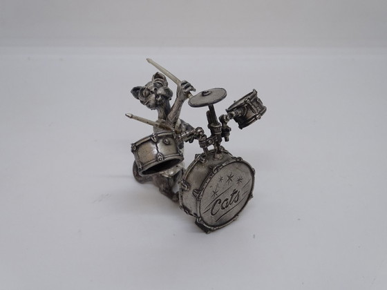 Image 1 of “Gatos músicos / Banda de gatos músicos”, Aryentis, acero, 80’s - España