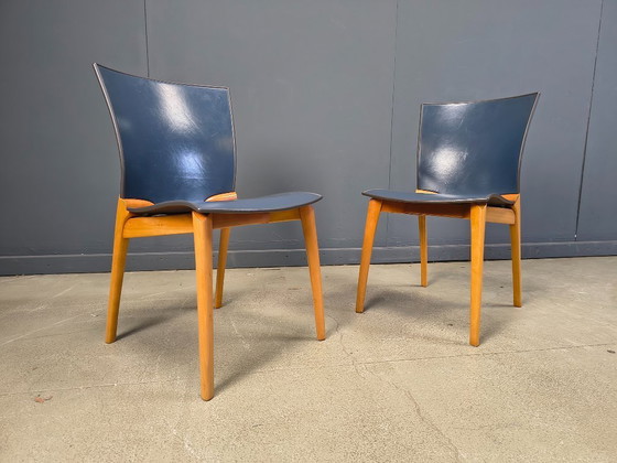 Image 1 of Chaises Cos S-12 de Josep Llusca pour Cassina, années 1990 - lot de 6