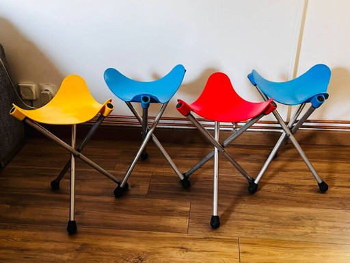 Ensemble de 4 tabourets LALLEMAND