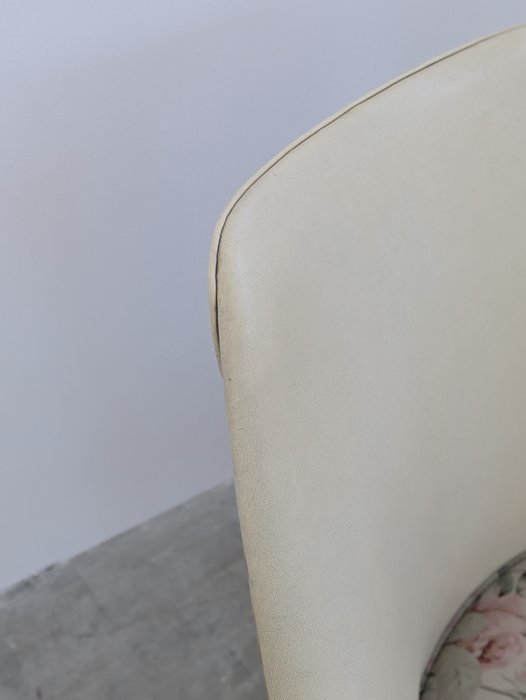 Image 1 of Vintage italian Armchair (2) - Wood, Leather, Fabric - 1960s/1970s
