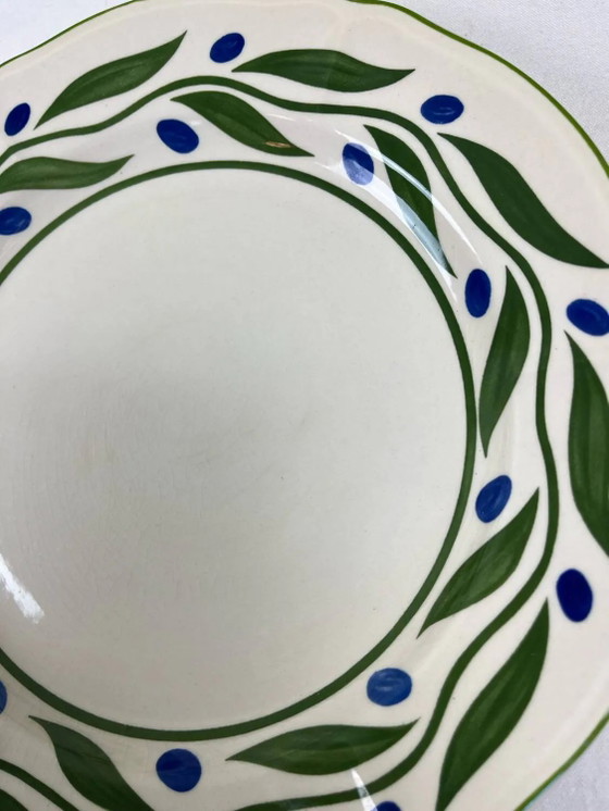 6 dekorierte Speiseteller – Geschirr, Porcelain, Vintage (photo 10 of 10)
