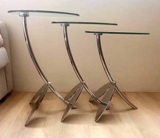 Ensemble complet de tables gigognes Metaform Papillon de Thomas Althaus