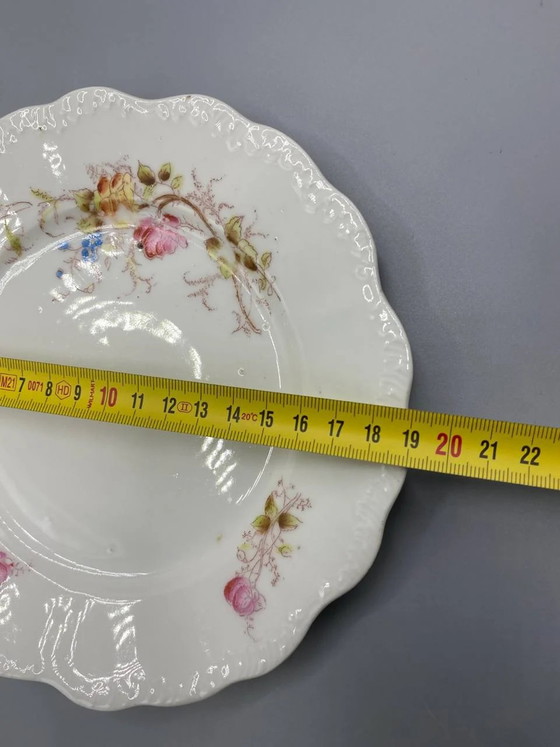 Elite France Porcelain Dessert Plate, Floral Rose Decor – Decorative Objects (photo 3 of 3)