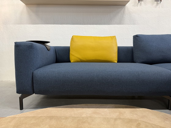 Image 1 of Pode Ziggy Ecksofa, blauer Wollstoff, 275 x 220