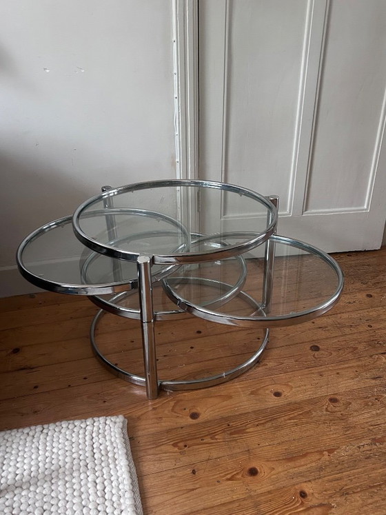 Leitmotiv chrome/glass side table – Metal (photo 4 of 5)