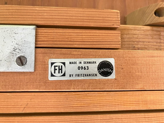 Image 1 of Mesa de comedor danesa extensible de teca de Aage Schmidt-Kristensen para Fritz Hansen