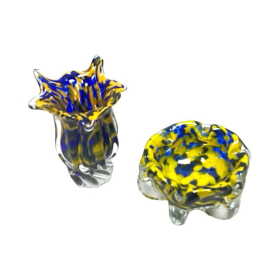 Image 1 of Ashtray bowl Chribska J. Hospodka Murano art glass, Czechoslovakia 1960s