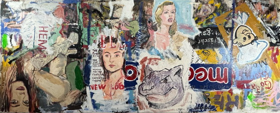 Image 1 of Peter Klashorst – Mixed media on canvas (very large)