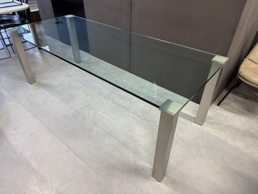 Zumsteg dining room table Glass 220x90xH73