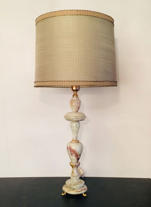 Vintage 50s onyx lamp