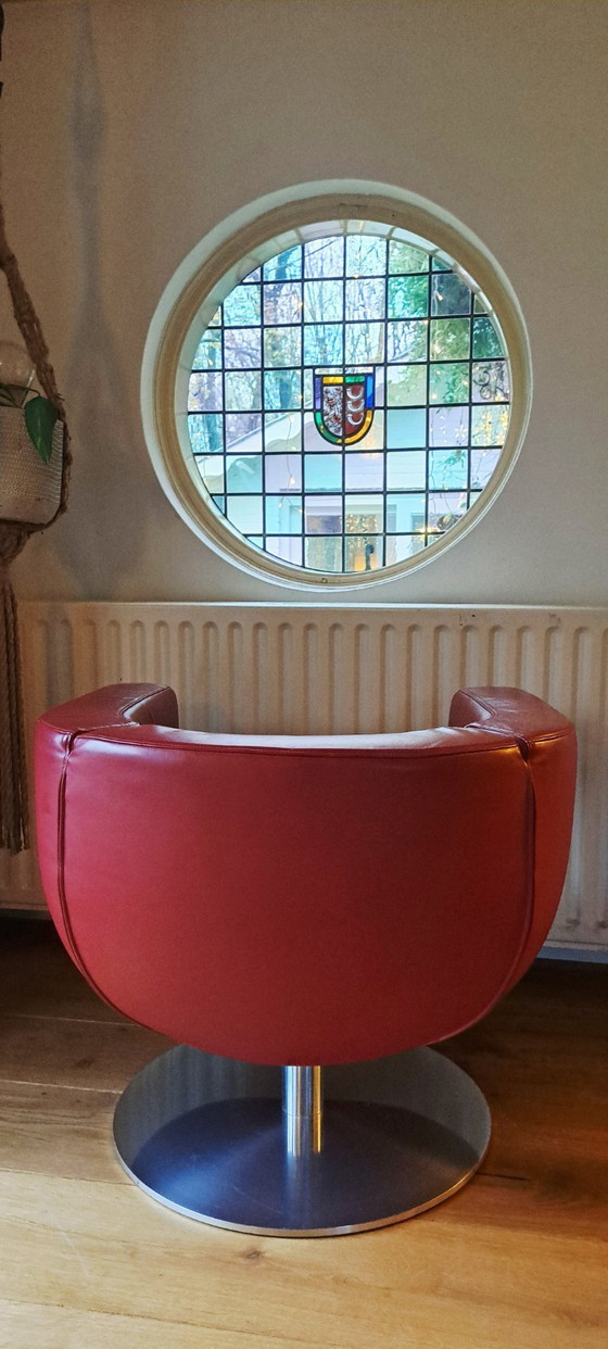 Image 1 of Koinor Design swivel armchair Pearl leather bordeaux-red (2 pcs)