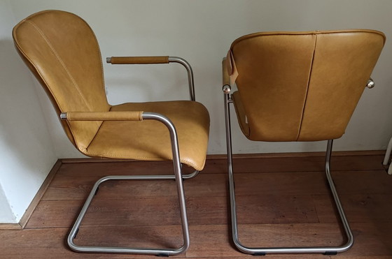 Image 1 of 4 x Bert Plantagie cantilever chairs, new