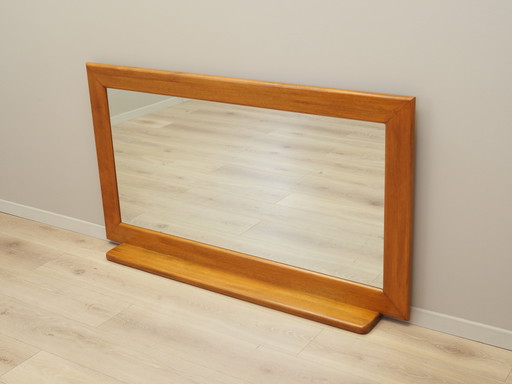 Miroir dans un cadre en acajou, design italien, années 1970, production : Italie