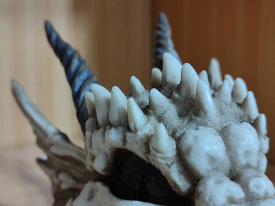 Image 1 of Hucha calavera Dragón (de resina)