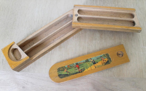 Astuccio Antico – Litografia Nostalgica (Anni '30-'50) – Oggetti decorativi, Wood (photo 8 of 14)