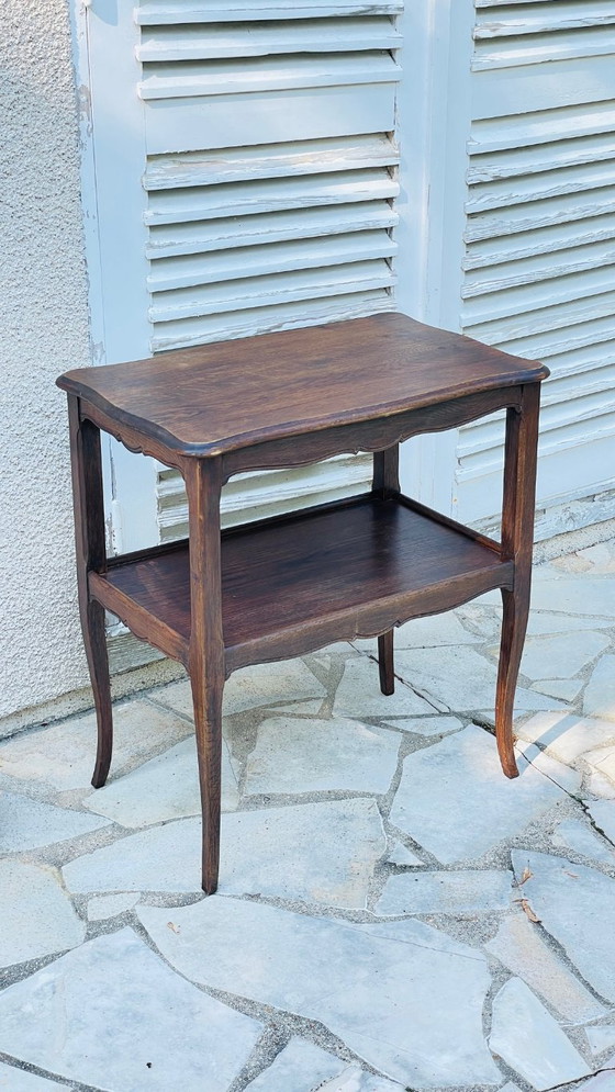 Image 1 of Serveerwagen met gebogen poten, vintage stijl