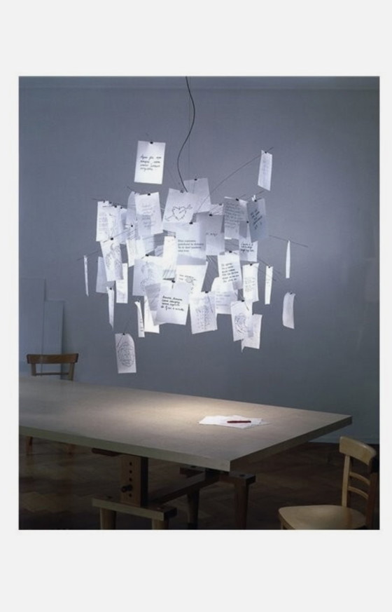 Image 1 of Ingo Maurer Zettlel z6 note lamp