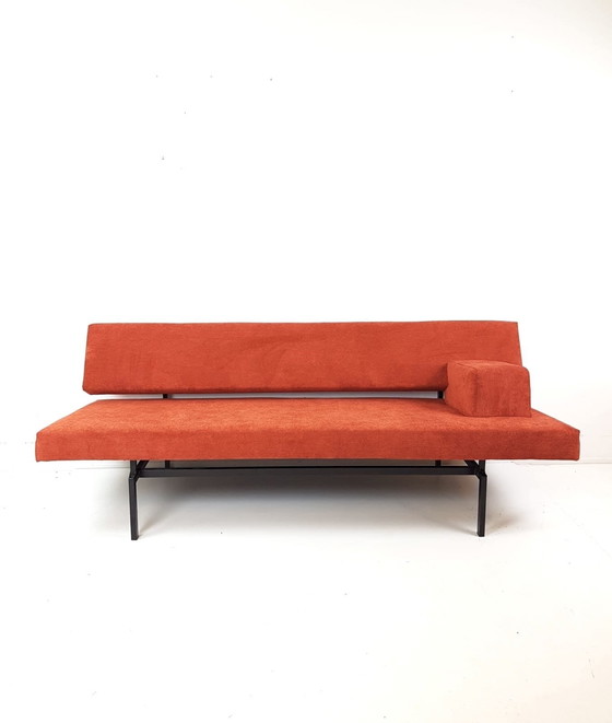 Image 1 of Gijs van der Sluis vintage | Divano letto Gispen | divano rosso pietra appena rivestito