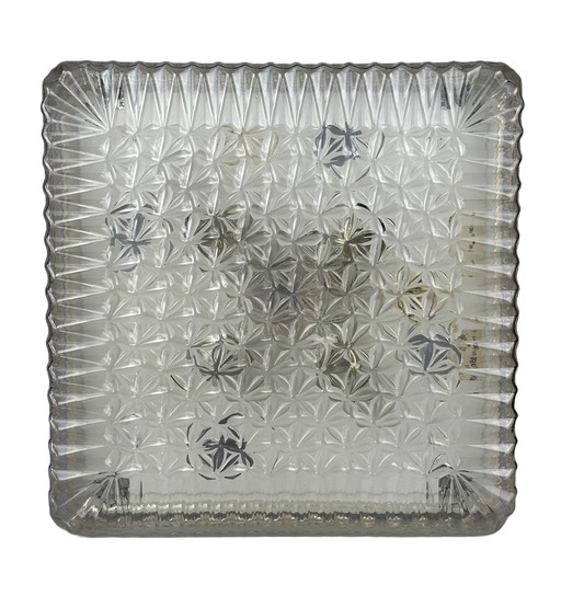 XXL 60s 70s Plafoniere kunststof plafondlamp van Ridi Leuchten Duitsland