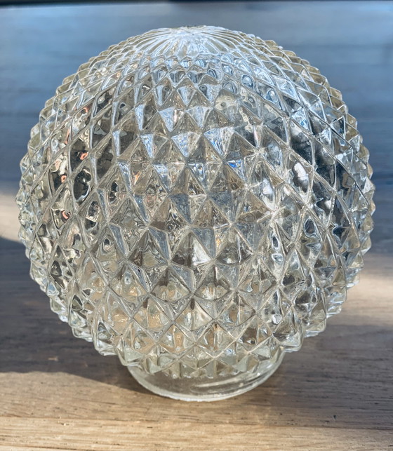 Image 1 of Vintage Jaren 60 Glazen Hanglampje