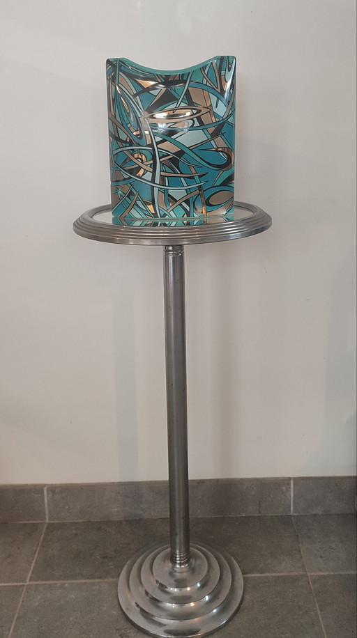 Steuler Keramik vaas uit de jaren 60-70, gesigneerd met Steuler design.