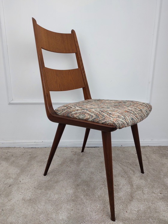 Image 1 of Juego de 4 sillas boomerang - estilo moderno de mediados de siglo, retapizadas