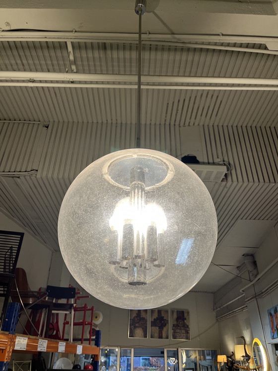 Image 1 of Zeer grote vintage globe Glashütte lamp diameter 50cm