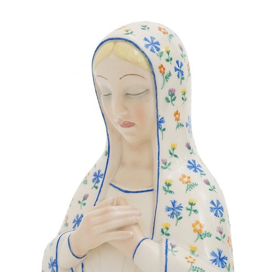 Image 1 of Keramische Skulptur "Madonna" von Pietro Spertini für Lenci, 1930er Jahre