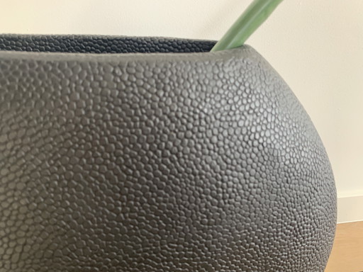 Stijlvolle grote zwarte vaas