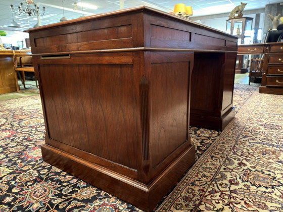Klassischer englischer Globe Wernicke Schreibtisch – Leather, Wood (photo 7 of 19)