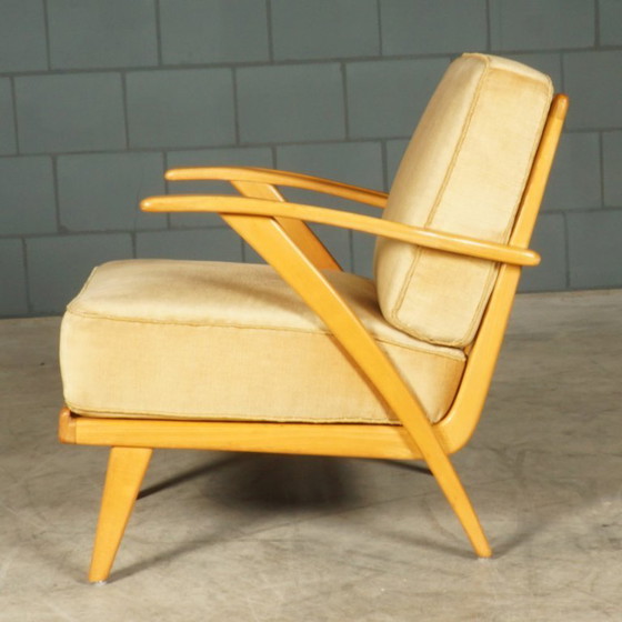 Image 1 of Danish lounge armchairs – walnut – 1960s