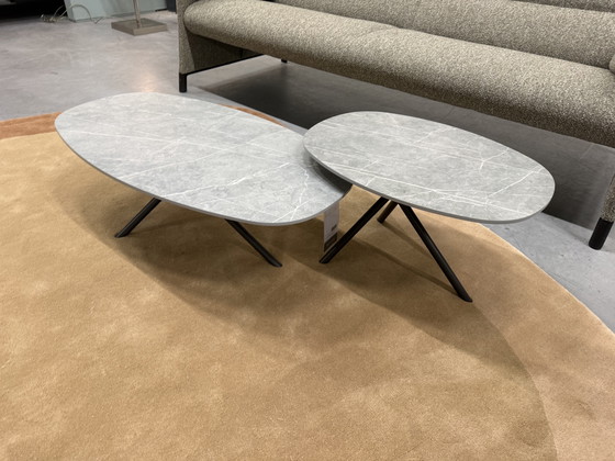 Image 1 of Metaform Triple Coffee Table Set Ceramic stone 