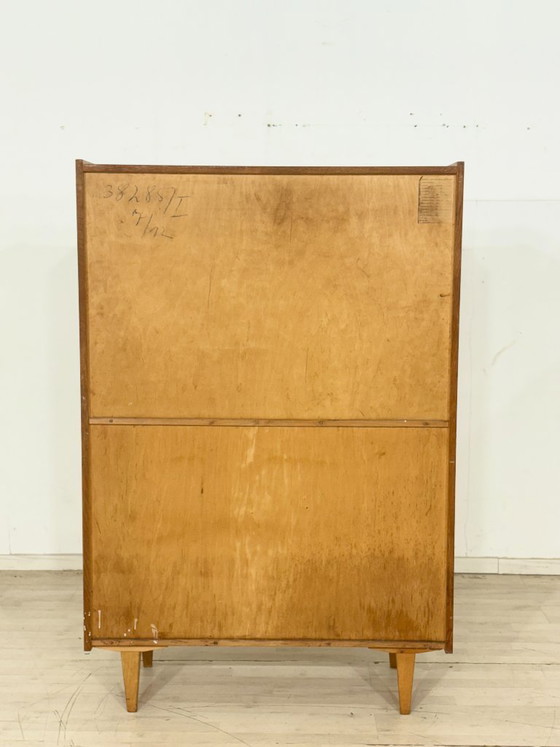 Image 1 of Vitrinekast / Boekenkast / Woonkamerkast uit het midden van de 20e eeuw – jaren 60