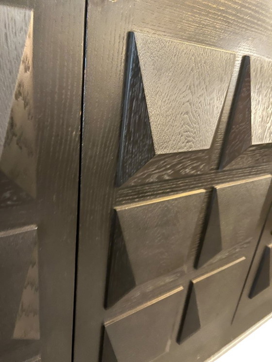 Image 1 of Credenza brutalista nera