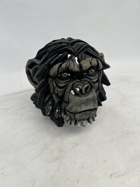 Edge Sculpture Chimpanzee - Matt Buckley – Beeldhouwkunst, Wood, Other (photo 5 of 5)