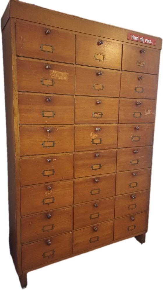 Archivador de los años 30 con puertas abatibles – Armarios de almacenamiento, Metal, Wood (photo 9 of 9)