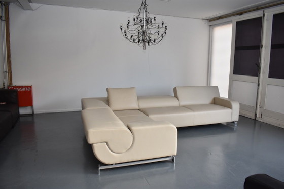 Neuwertige Exklusive Leolux Design Lounge Eckbank – Modulare Sofas, Leather, Metal (photo 6 of 15)