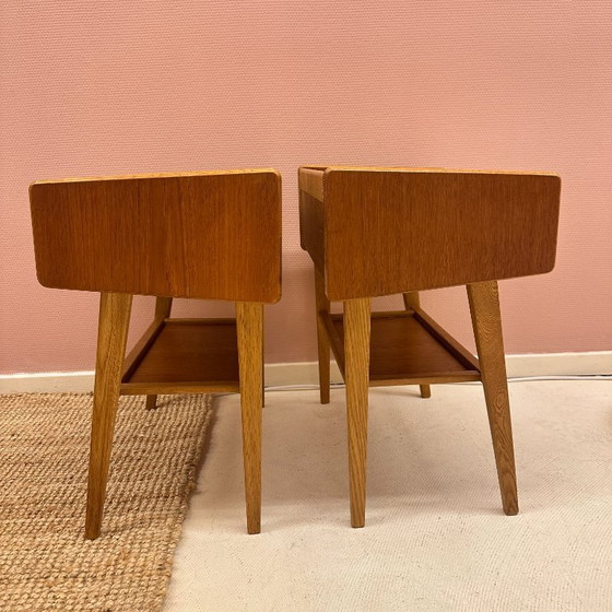 Image 1 of Paire de tables d'appoint fabriquées par Venesta Finland, années 1960