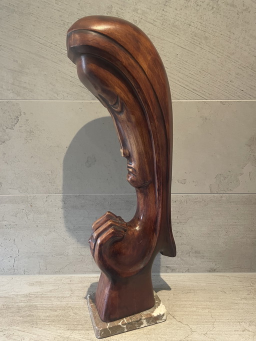 E Bietz abstract sculpture Mechelen 1972