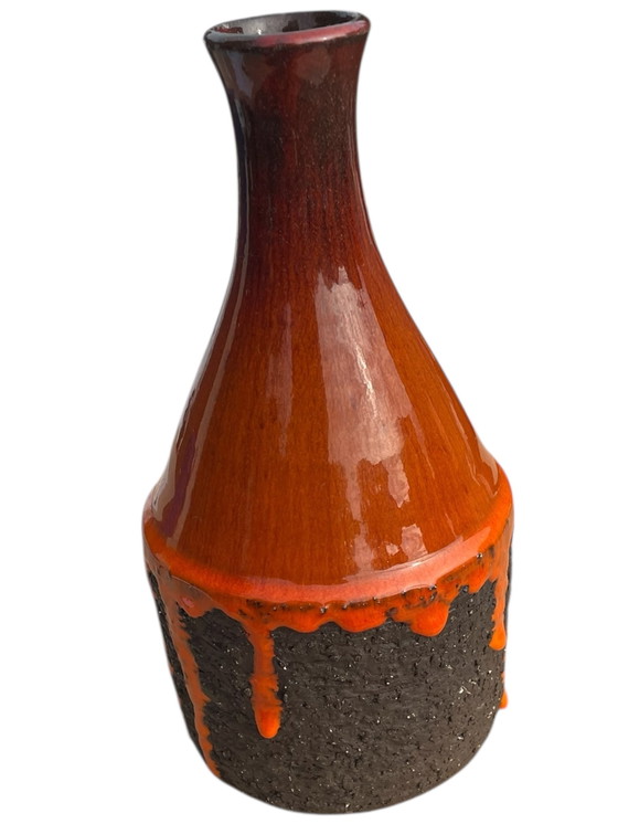 Image 1 of Inger Folmer-Larsen Kingo Ceramics Denemarken Fat-Lava Studio keramische vaas Jaren 70 Pop-Art Design