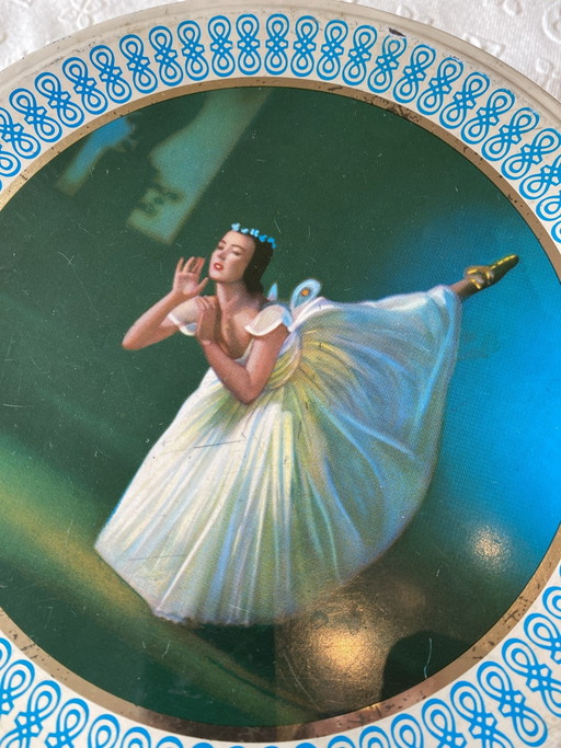 Ballerina Blechdose Mid Century Frankreich