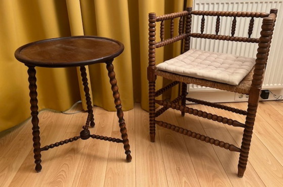 Image 1 of Sedia vintage in vimini a bobina