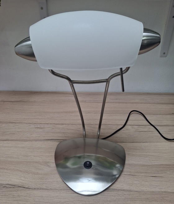 Image 1 of Lampe de banquier / lampe de notaire Style Walter Monici