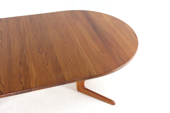 Image 1 of Vintage Round Danish 2x Extendable Teak Dining Table