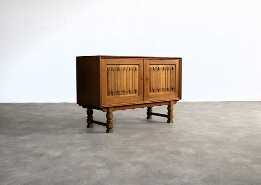 Brutalist eiken sideboard